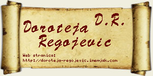 Doroteja Regojević vizit kartica